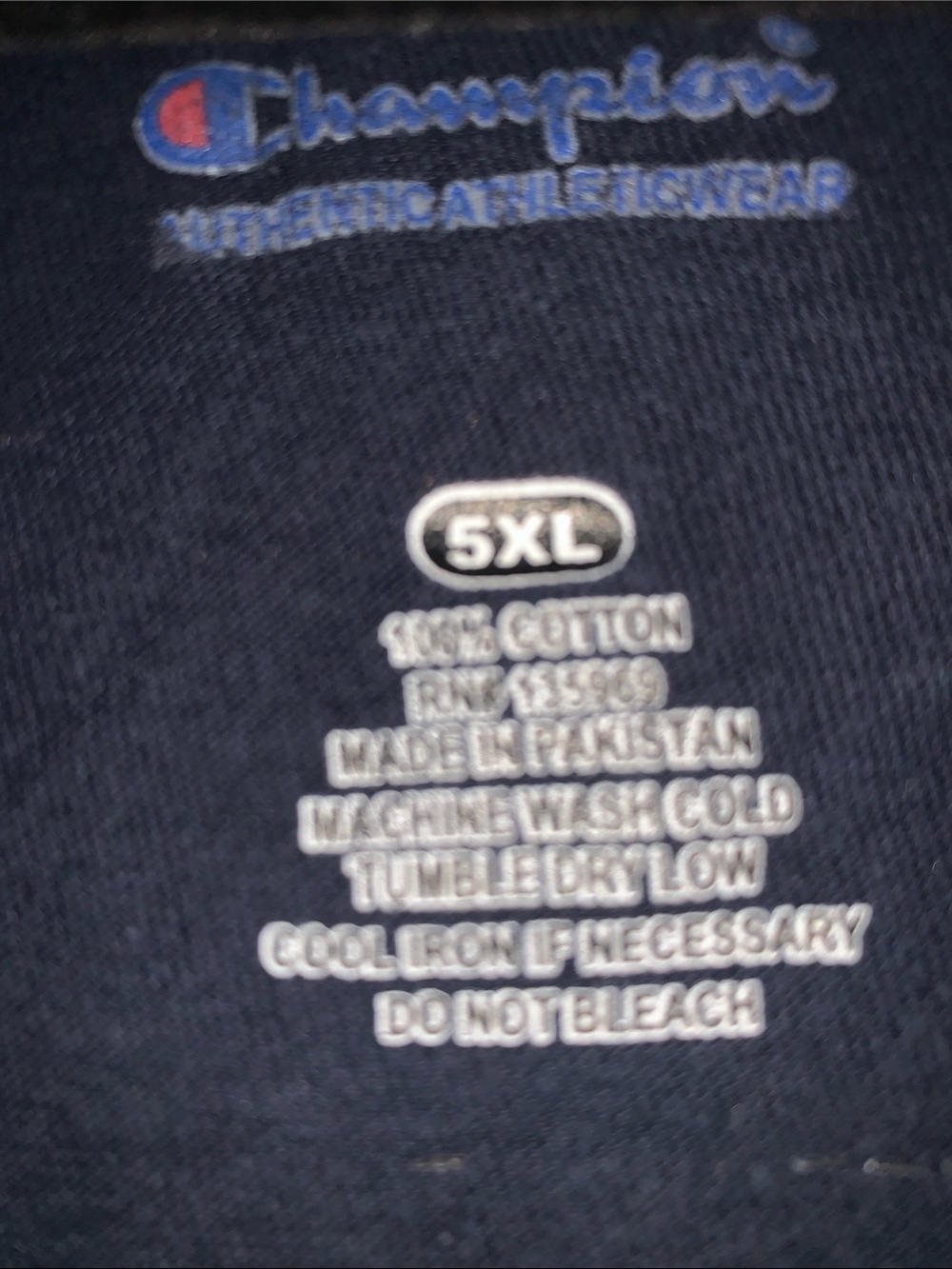 Champion Navy Notre Dame Short Sleeve Tee with Gold Lettering - Picture 2 of 3